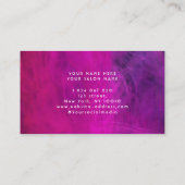 Carte De Visite Tresses de néon rose (Dos)