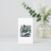 Carte De Visite TRex guitare (Debout devant)