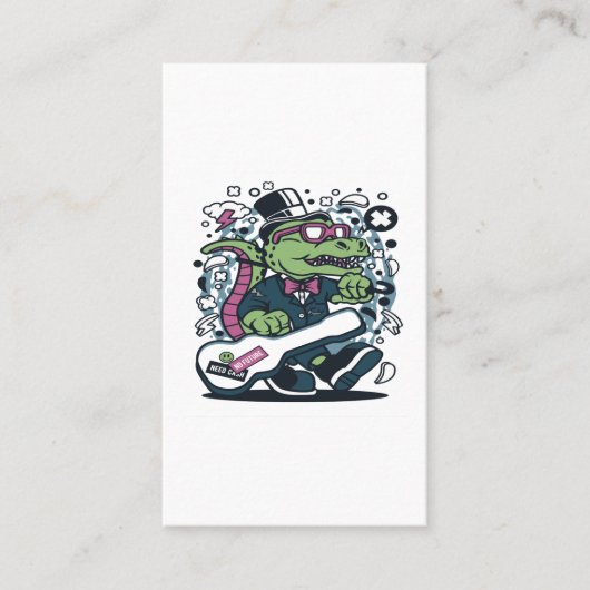 Carte De Visite TRex guitare (Devant)