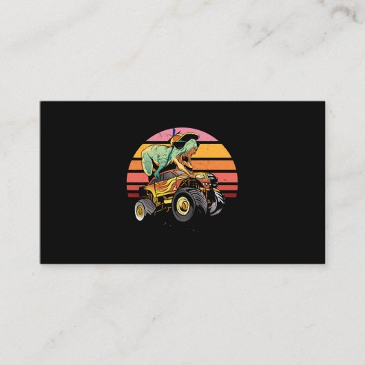 Carte De Visite Trex Monster Truck Boys Dinosaur 2 (Devant)