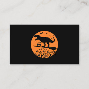 Carte De Visite TRex Witch Dinosaur Enfants Hommes Femmes Hallowee