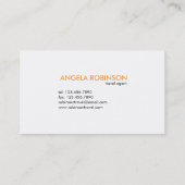 Carte De Visite Tri Carrés - coucher du soleil (Dos)