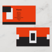 Carte De Visite Tri-Color Deco1 (Devant / Derrière)