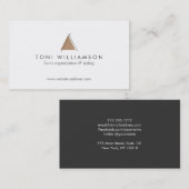 Carte De Visite Triangle Bohème TeePee Arts et artisanat (Devant / Derrière)