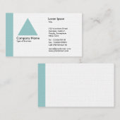 Carte De Visite Triangle bord - bleu clair (Devant / Derrière)