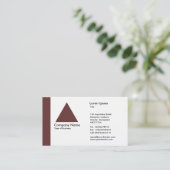 Carte De Visite Triangle bord - Brown foncé (Debout devant)