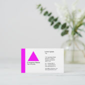 Carte De Visite Triangle bord - Magenta (Debout devant)