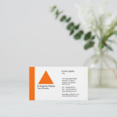 Carte De Visite Triangle bord - Orange (Debout devant)