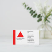Carte De Visite Triangle bord - Rouge (Debout devant)