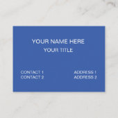 Carte De Visite Triangle Carré bleu turquoise géométrique (Dos)