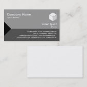 Carte De Visite Triangle de bord II - Tons de gris (Devant / Derrière)