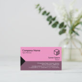 Carte De Visite Triangle de bord II - Tons roses (Debout devant)