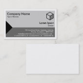 Carte De Visite Triangle de bord - Nuances de gris (Devant / Derrière)
