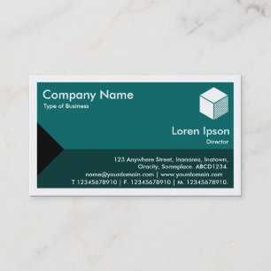 Carte De Visite Triangle de bord - Tons de la mousse vert