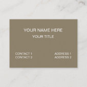 Carte De Visite Triangle géométrique Carré gris orange (Dos)