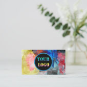 Carte De Visite Triangle géométrique polygonal personnalisé (Debout devant)