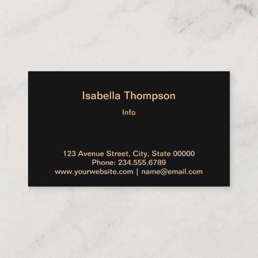 Carte De Visite Triangle géométrique polygonal personnalisé (Dos)