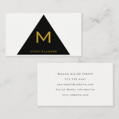 Carte De Visite Triangle géométrique simple (Devant / Derrière)