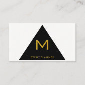 Carte De Visite Triangle géométrique simple (Devant)