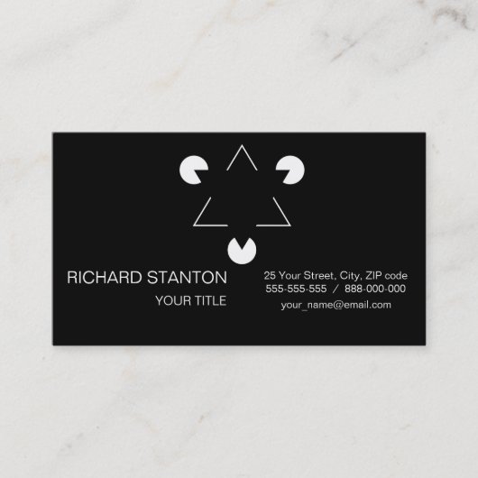 Carte De Visite Triangle Kanizsa (Devant)