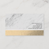 Carte De Visite Triangle Motif Gold Foil | Shimmer (Dos)
