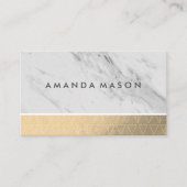 Carte De Visite Triangle Motif Gold Foil | Shimmer (Devant)