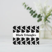 Carte De Visite Triangle Noir (Debout devant)