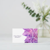 Carte de visite triangle pourpre éparpillé Spiritu (Debout devant)