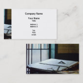 Carte De Visite Triangle, règle et boussole (Devant / Derrière)