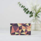 Carte De Visite Triangle style Delaunay Abstrait 02 (Debout devant)