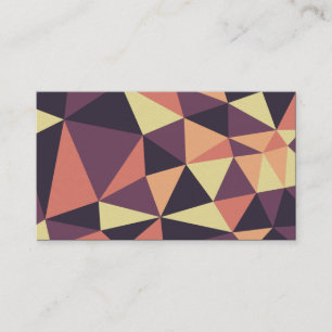 Carte De Visite Triangle style Delaunay Abstrait 02