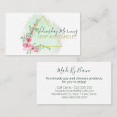 Carte De Visite Triangle unique Beurre d'éviscération de bougies à (Devant / Derrière)