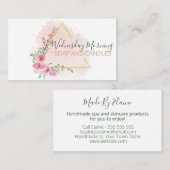 Carte De Visite Triangle unique Beurre d'éviscération de bougies à (Devant / Derrière)