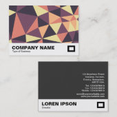 Carte De Visite Triangles Abstrait 02 (Devant / Derrière)