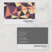 Carte De Visite Triangles Abstrait 02 (Devant / Derrière)