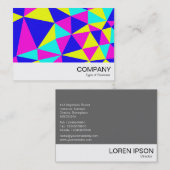 Carte De Visite Triangles Abstrait 03 (Devant / Derrière)