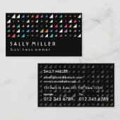 Carte De Visite triangles colorés (Devant / Derrière)