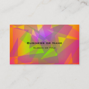 Carte De Visite Triangles et rectangles Abstraits