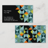 Carte De Visite Triangles géométriques (Devant / Derrière)