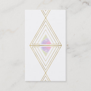 Carte De Visite Triangles géométriques d'or sacré de la géomé
