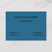 Carte De Visite Triangles géométriques gris bleu moderne (Dos)