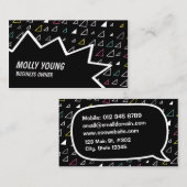 Carte De Visite triangles volants (Devant / Derrière)