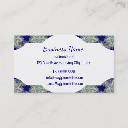 Carte De Visite Tribal Boho Motif classique (Devant)