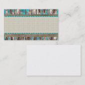 Carte De Visite Tribal de chant religieux de Hopi de Santa Fe (Devant / Derrière)