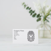 Carte de visite tribal de visage de tatouage (Debout devant)