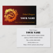 Carte De Visite Tribal dragon (Devant / Derrière)