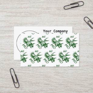 Carte De Visite Tricératops Green Mister Pro