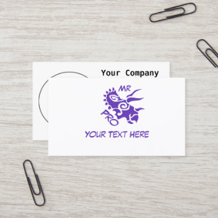 Carte De Visite Tricératops Pro Purple Mister