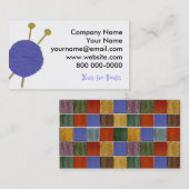 Carte De Visite Tricot (Devant / Derrière)