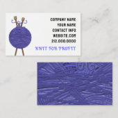 Carte De Visite Tricot (Devant / Derrière)